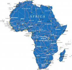 Karte von Afrika