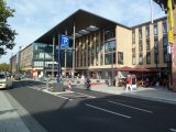Der neu gestaltete Bahnhof.
