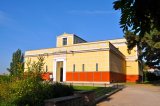 Das Pompejanum vom Schlossgarten aus gesehen. 