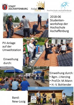 Solarwürfel am Kreisel in der Würzburger Straße