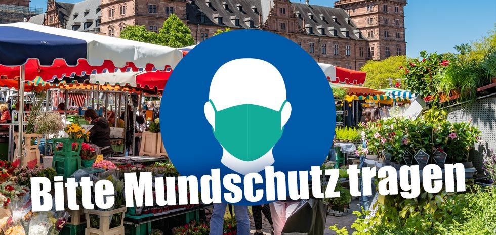 Maskenpflicht auf Wochenmarkt  (Foto: Till Benzin)
