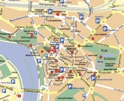 Stadtplan mit Rundgang
