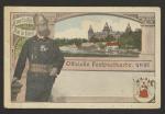  alte Postkarte der Feuerwehr