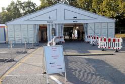  Das Testzentrum auf dem Volksfestplatz