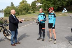  : Bürgermeister Eric Leiderer, Markus Frommlet und Ute Jansen