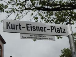  Schild Kurt-Eisner-Platz