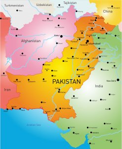 Karte Pakistan