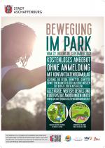 Plakat Bewegung im Park