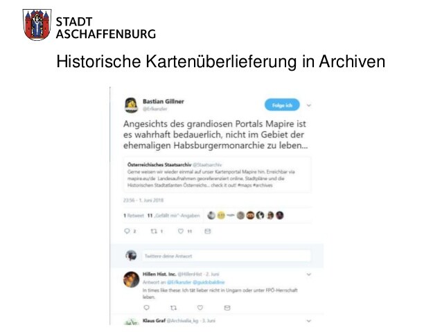 Historische Kartenüberlieferung in Archiven
Internationale Digitalisierungsprojekte/Portale
Mapire: Das kartographische Er...