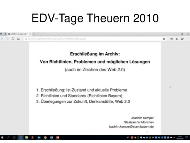 EDV-Tage Theuern 2010
2
 