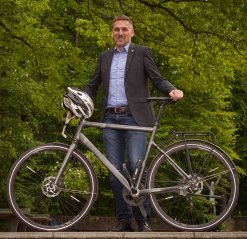 Foto des Stadtradeln-Botschafters, Herr Henrik Barz