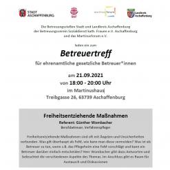  Infoblatt zum Betreuertreff im September