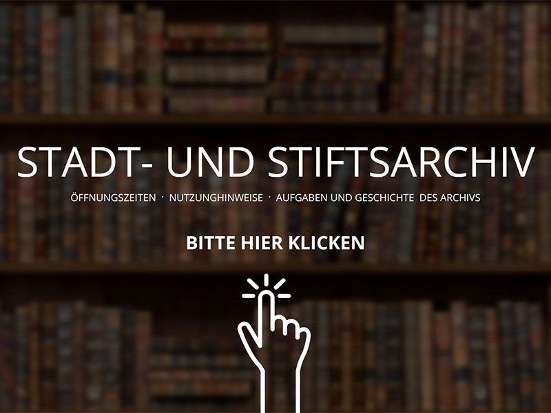 Medienstation des Stadt- und Stiftsarchivs