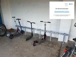 Neue Scooter-Abstellanlage