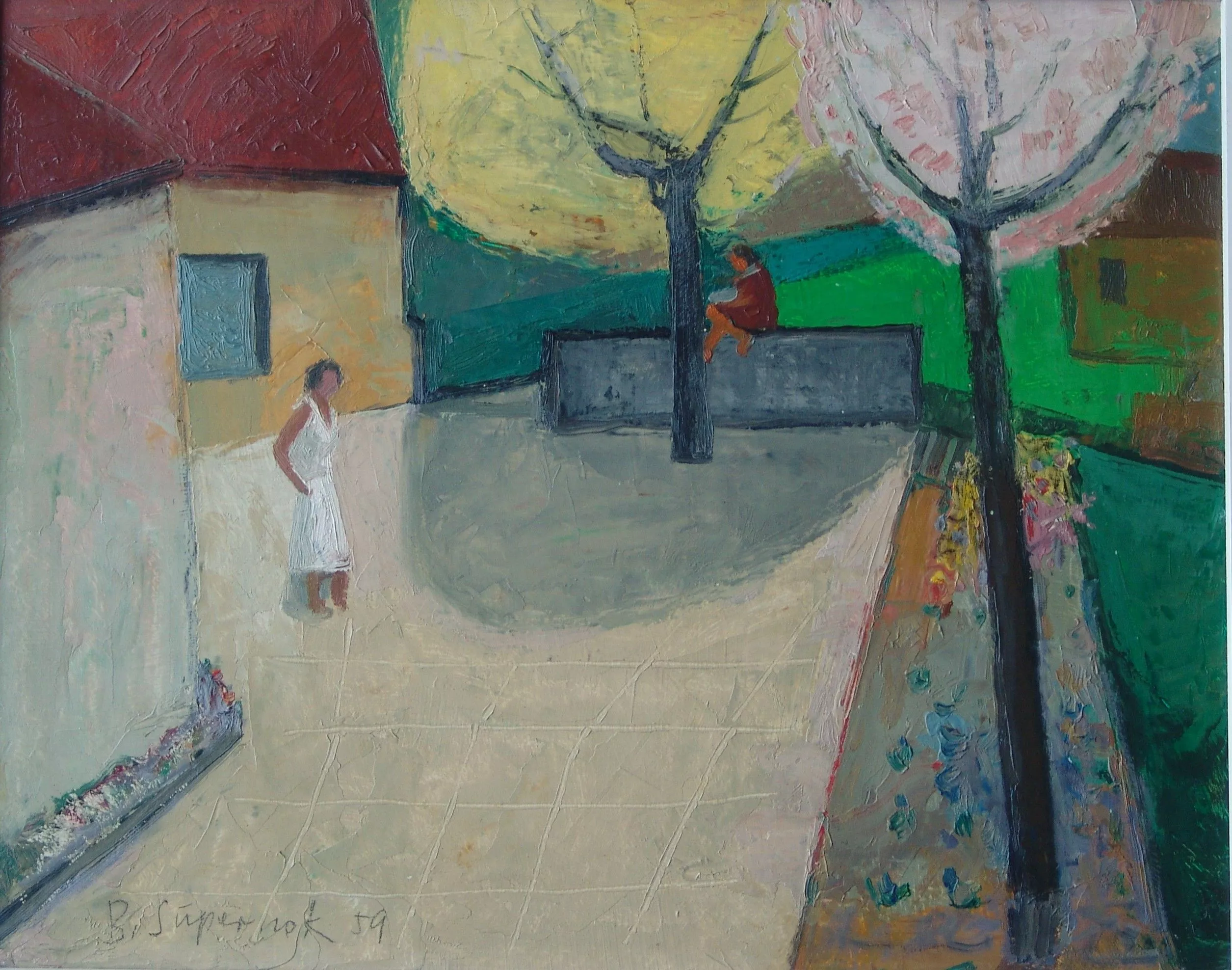 Bruno Supernok, Straßenszene, 1959