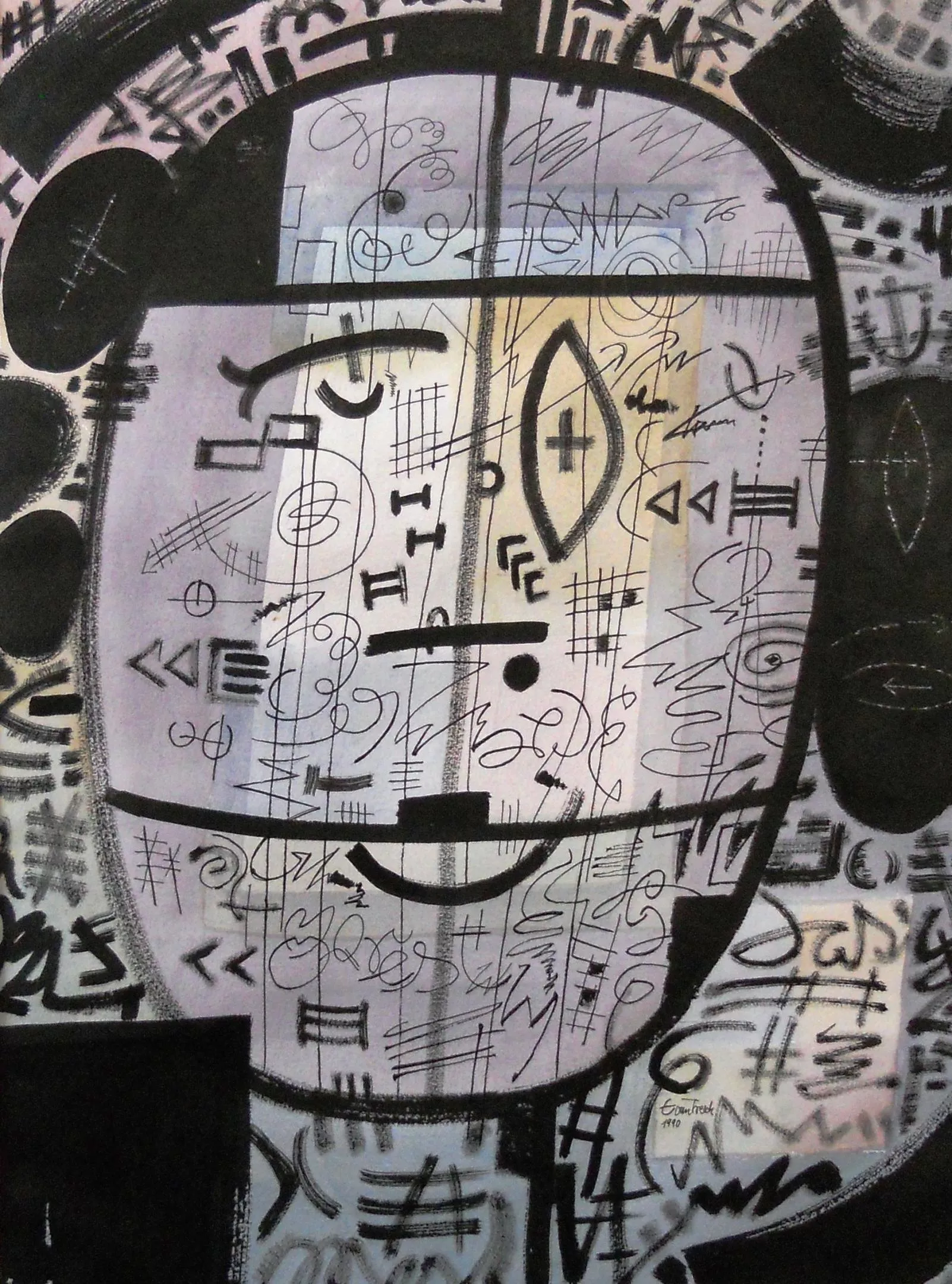 Elfie van Treeck, Inspiration (Antikriegsbild), 1990