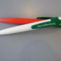 Nr. 18 | Druckkugelschreiber Aschaffenburg weiß/rot | € 1,95