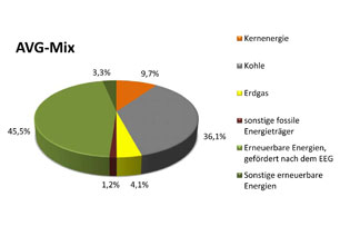 Stromkennzeichen auf Basis der Werte f&uuml;r 2015