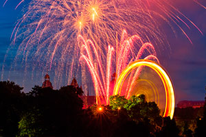 Feuerwerk Volksfest Aschaffenburg (Foto: Till Benzin)