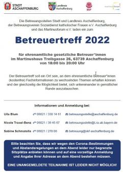  Infoblatt zum Betreuertreff 2022