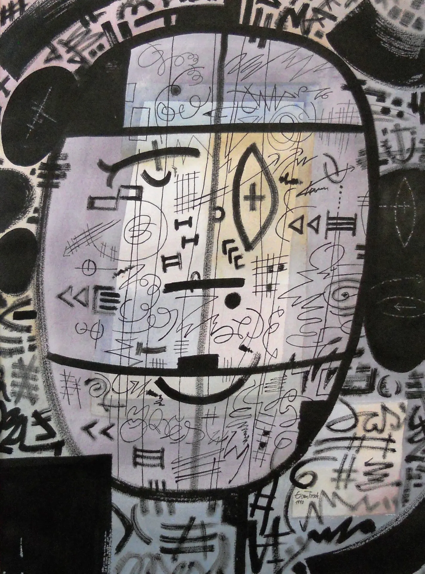 Elfie van Treeck, Inspiration (Antikriegsbild), 1990