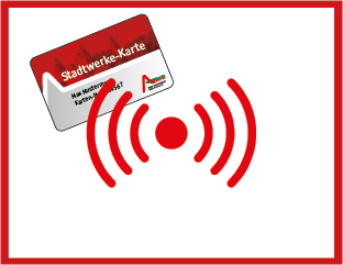 Grafik Stadtwerke-Karte Aufkleber