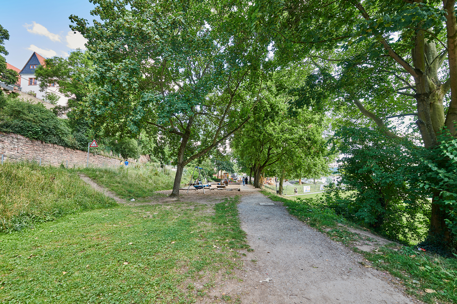 3. Blick Richtung Spielplatz