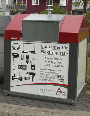 Foto Container f&uuml;r Elektroger&auml;te