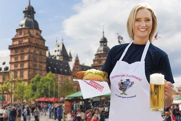 Original Hamburger Fischmarkt (Hintergrundfoto: Alexander Heinrichs)
