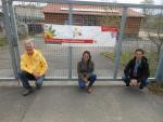  Die drei Ansprechpartner*innen des Aktionsbündnis „Aschaffenburg summt!“, Walther Peeters, Bienenzuchtverein Aschaffenburg-Damm, Hannah Diehl, Stadt Aschaffenburg, und Daniel Feldmann, Landesbund für Vogelschutz 