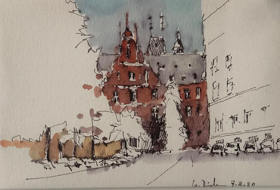 Aquarelle & Skizzen von Walter Diehm