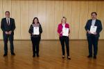  vlnr. Oberbürgermeister Jürgen Herzing, Anne Lenz-Böhlau, Martina Fehlner und Thomas Gerlach