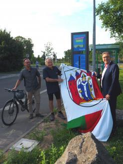  Neue Fahrradzählstelle in der Deutschen Straße