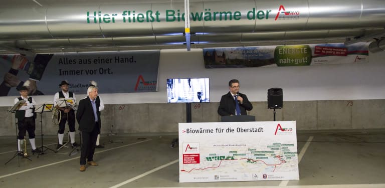 Er&ouml;ffnung Fernw&auml;rmeleitung Oberstadt