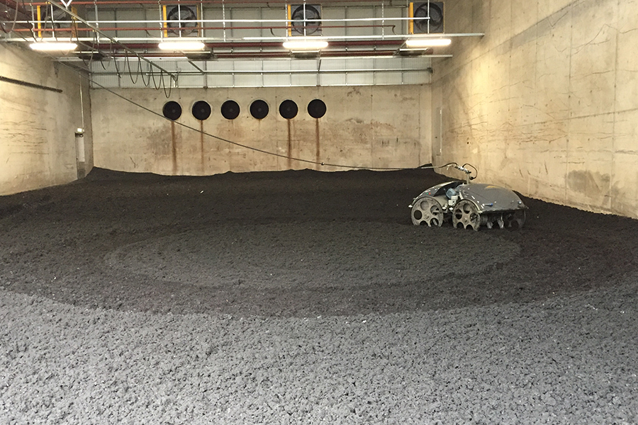 Klärschlammtrocknung mit dem elektrischen Schwein