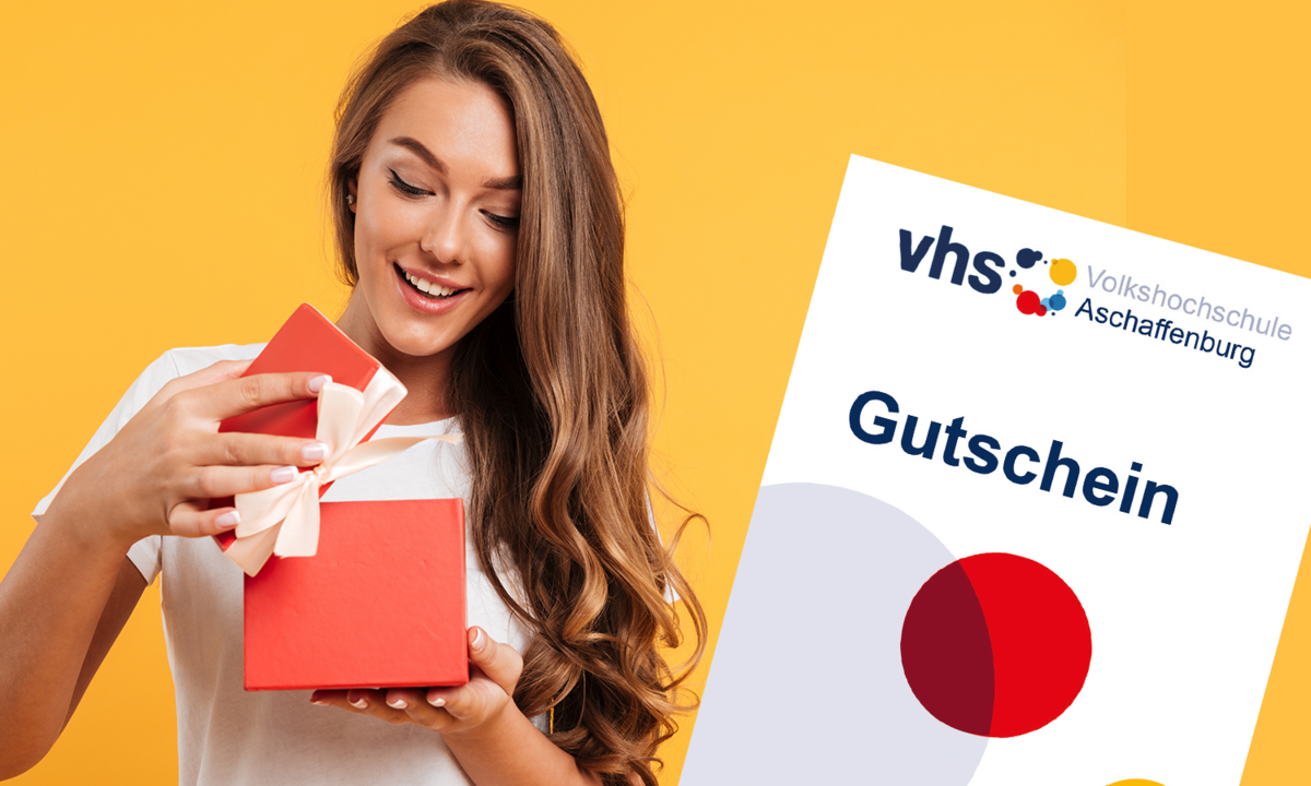 Dekoratives Bild mit einer Abbildung eine Gutscheins.
