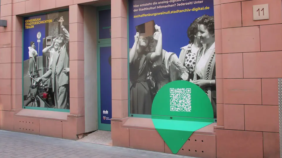 Außenansicht des Digitalladens.