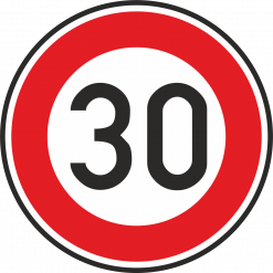 Tempo-30-Schild
