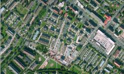 Luftbild des Wohngebietes Spessart-Gärten
