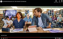 Bildausschnitt des vhs-Werbespots "Jetzt entdecken"