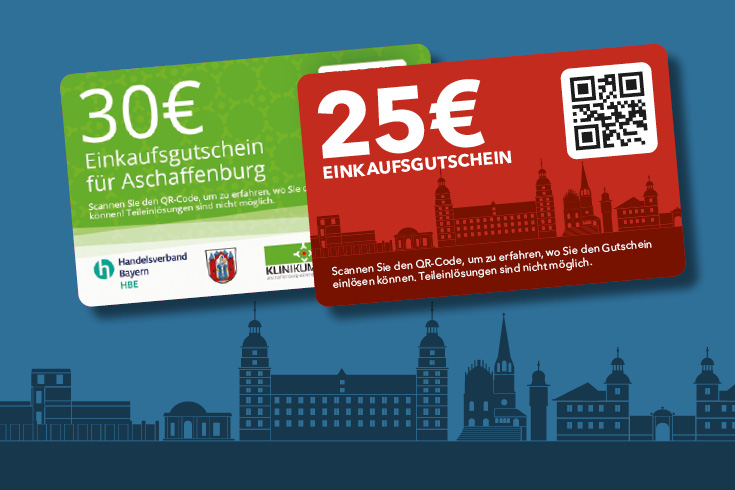 Einkaufsgutscheine für Aschaffenburg
