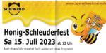  Plakat mit Einladung zum Schleuderfest am 15. Juli
