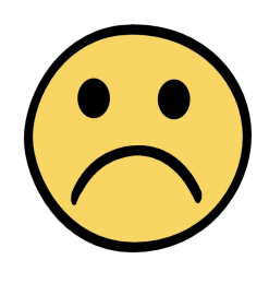Trauriges Smiley