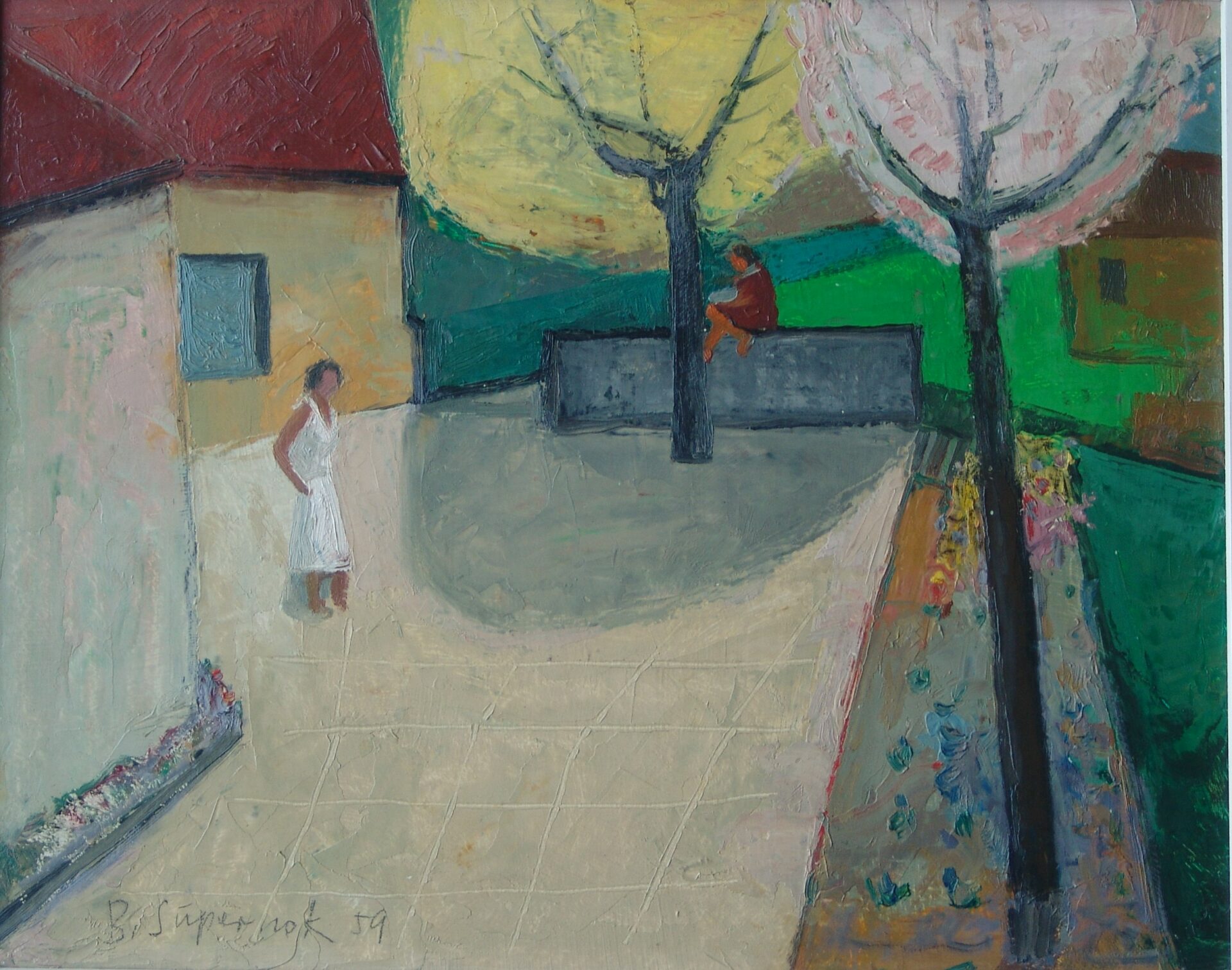 Bruno Supernok, Straßenszene, 1959