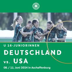   Fußballspiel Deutshland gegen USA U16 Mädels