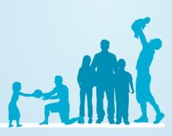 Grafik: Väter, männliche Bezugspersonen mit Kindern 
