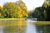Der malerische See im Park Sch&ouml;nbusch. 