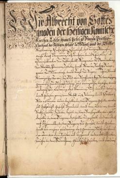  Abschrift der Albertinische Ordnung für die Krämerzunft.
