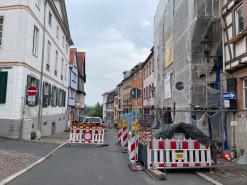  Absperrung in der Dalbergstraße