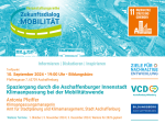 Plakat mit dem Thema Zukunftsdialog Mobilität